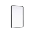 Elegant Lighting Remy 28"W x 42"H Rectangular Flat Medium Density Fiberboard (MDF) Framed Accent Mirror Black