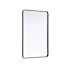 Elegant Lighting Remy 30"W x 48"H Rectangular Flat Medium Density Fiberboard (MDF) Framed Accent Mirror Black