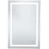 Elegant Lighting Alaric 27" W x 40" H Modern Rectangular Aluminum Frameless Bathroom Wall Mirror with LED Lighting Silver