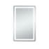 Elegant Lighting Genesis 30" W x 48" H Transitional Rectangular Frameless Bathroom Wall Mirror with LED Lighting Glossy White