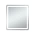 Elegant Lighting Genesis 36" W x 40" H Transitional Rectangular Frameless Bathroom Wall Mirror with LED Lighting Glossy White