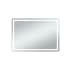 Elegant Lighting Genesis 60" W x 42" H Transitional Rectangular Frameless Bathroom Wall Mirror with LED Lighting Glossy White