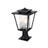 Elegant Lighting York 18" Tall Post Light Black
