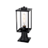Elegant Lighting Memphis 17" Tall Post Light Black