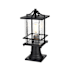Elegant Lighting Miller 16" Tall Post Light Black