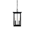 Elegant Lighting Venango 2 Light 7" Wide Outdoor Mini Pendant Black