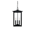 Elegant Lighting Carlisle 3 Light 9" Wide Outdoor Mini Pendant Black
