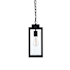 Elegant Lighting Hilton 6" Wide Outdoor Mini Pendant Black