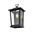 Elegant Lighting Richmond 12" Tall Outdoor Wall Sconce Black