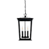 Elegant Lighting Cayman 3 Light 10" Wide Outdoor Mini Pendant Black