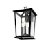 Elegant Lighting Cayman 3 Light 16" Tall Outdoor Wall Sconce Black