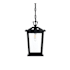 Elegant Lighting Berks 7" Wide Outdoor Mini Pendant Black