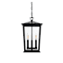 Elegant Lighting Berks 3 Light 10" Wide Outdoor Mini Pendant Black
