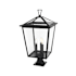 Elegant Lighting Oxford 3 Light 28" Tall Post Light Black