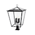 Elegant Lighting Oxford 4 Light 33" Tall Post Light Black