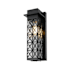 Elegant Lighting Wildey 15" Tall Outdoor Wall Sconce Black