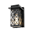Elegant Lighting Wildey 9" Tall Outdoor Wall Sconce Black
