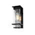Elegant Lighting Harper 12" Tall Outdoor Wall Sconce Black