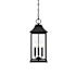 Elegant Lighting Shepard 3 Light 8" Wide Outdoor Mini Pendant Black