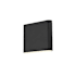 Elegant Lighting Clyde 5" Tall Outdoor Wall Sconce Black
