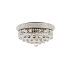 Elegant Lighting Primo 8 Light 16" Wide Flush Mount Waterfall Ceiling Fixture with Clear Royal Cut Crystals Black