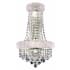 Elegant Lighting Primo 4 Light 17" Tall Wall Sconce with Clear Royal Cut Crystals Chrome
