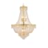 Elegant Lighting Century 12 Light 24" Wide Crystal Empire Chandelier with Clear Royal Cut Crystals Gold