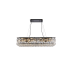 Elegant Lighting Maxime 16 Light 36" Wide Crystal Linear Chandelier with Clear Royal Cut Crystals Black