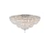 Elegant Lighting Tranquil 21 Light 36" Wide Flush Mount Waterfall Ceiling Fixture with Clear Royal Cut Crystals Chrome
