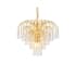 Elegant Lighting Falls 6 Light 19" Wide Crystal Pendant with Clear Royal Cut Crystals Gold