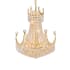 Elegant Lighting Corona 9 Light 20" Wide Crystal Empire Chandelier with Clear Royal Cut Crystals Gold