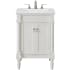 Elegant Lighting Lexington 24" Free Standing Single Basin Vanity Set with Cabinet and Quartz Vanity Top Antique White