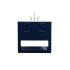 Elegant Lighting Larkin 36" Free Standing Single Basin Vanity Set with Cabinet and Marble Vanity Top Blue