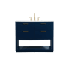 Elegant Lighting Larkin 42" Free Standing Single Basin Vanity Set with Cabinet and Marble Vanity Top Blue
