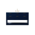 Elegant Lighting Larkin 60" Free Standing Single Basin Vanity Set with Cabinet and Marble Vanity Top Blue