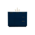 Elegant Lighting Blake 42" Free Standing Single Basin Vanity Set with Cabinet and Marble Vanity Top Blue