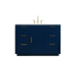 Elegant Lighting Blake 48" Free Standing Single Basin Vanity Set with Cabinet and Marble Vanity Top Blue