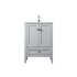 Elegant Lighting Hamilton 24" Free Standing Single Basin Vanity Set with Cabinet and Marble Vanity Top Grey