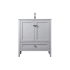 Elegant Lighting Hamilton 30" Free Standing Single Basin Vanity Set with Cabinet and Marble Vanity Top Grey