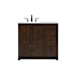 Elegant Lighting Soma 36" Free Standing Single Basin Vanity Set with Cabinet and Engineered Stone Vanity Top Expresso