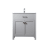 Elegant Lighting Harrison 30" Free Standing Single Basin Vanity Set with Cabinet and Marble Vanity Top Grey