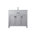 Elegant Lighting Harrison 36" Free Standing Single Basin Vanity Set with Cabinet and Marble Vanity Top Grey