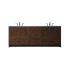 Elegant Lighting Soma 84" Free Standing Double Basin Vanity Set with Cabinet and Engineered Stone Vanity Top Expresso