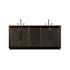 Elegant Lighting Chase 72" Free Standing Double Basin Vanity Set with Cabinet and Engineered Stone Vanity Top Chocolate Oak