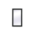 Elegant Lighting Aqua 18" W x 32" H Traditional Rectangular Framed Bathroom Wall Mirror Black
