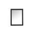 Elegant Lighting Aqua 24" W x 32" H Traditional Rectangular Framed Bathroom Wall Mirror Black