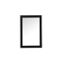 Elegant Lighting Aqua 24" W x 36" H Traditional Rectangular Framed Bathroom Wall Mirror Black