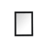 Elegant Lighting Aqua 27" W x 36" H Traditional Rectangular Framed Bathroom Wall Mirror Black