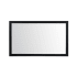 Elegant Lighting Aqua 60" W x 36" H Traditional Rectangular Framed Bathroom Wall Mirror Black