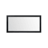 Elegant Lighting Aqua 72" W x 36" H Traditional Rectangular Framed Bathroom Wall Mirror Black